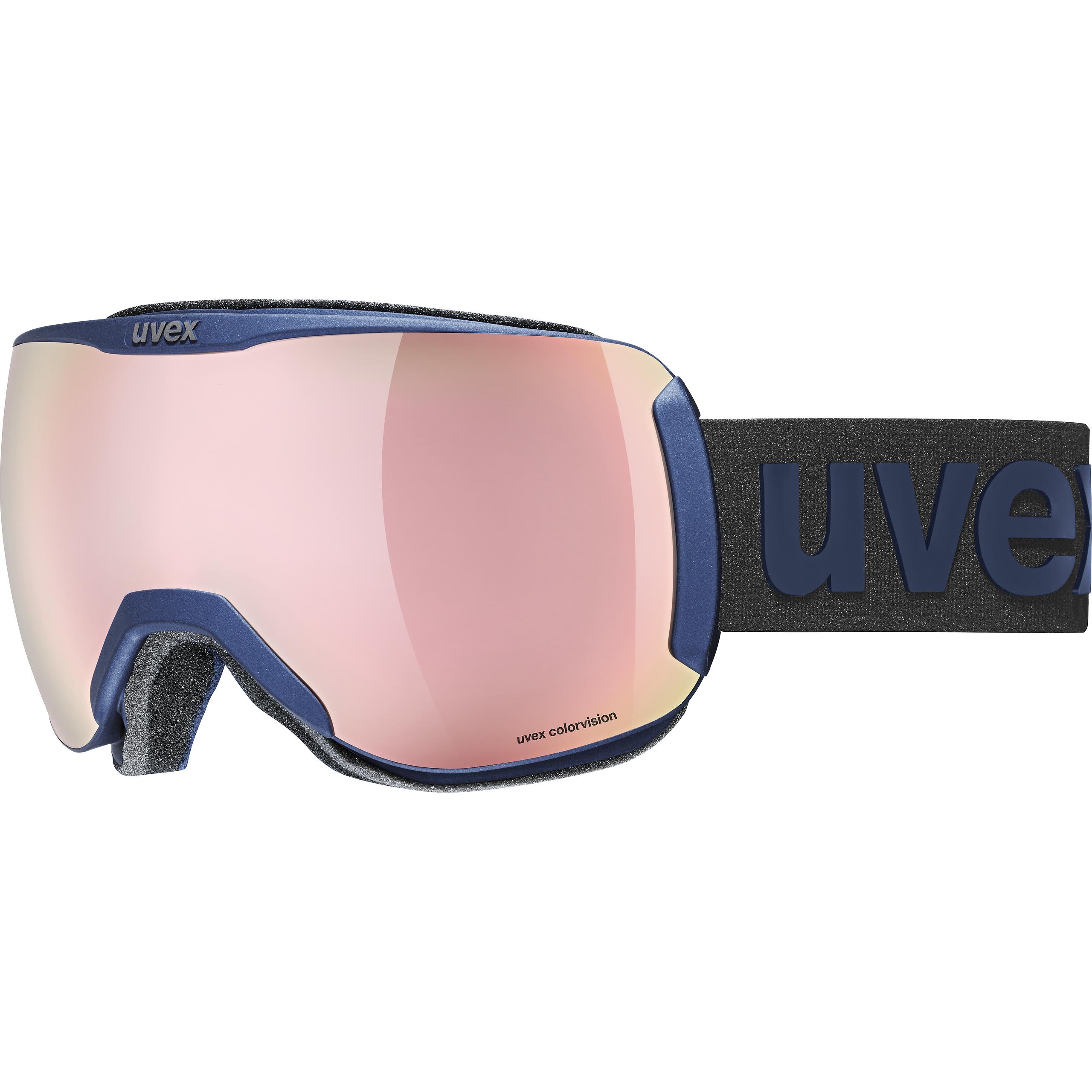 19 Schwarz Lila halbrand sunglasses Neu UVEX Skibrille Tune Up Verspiegelt 74 