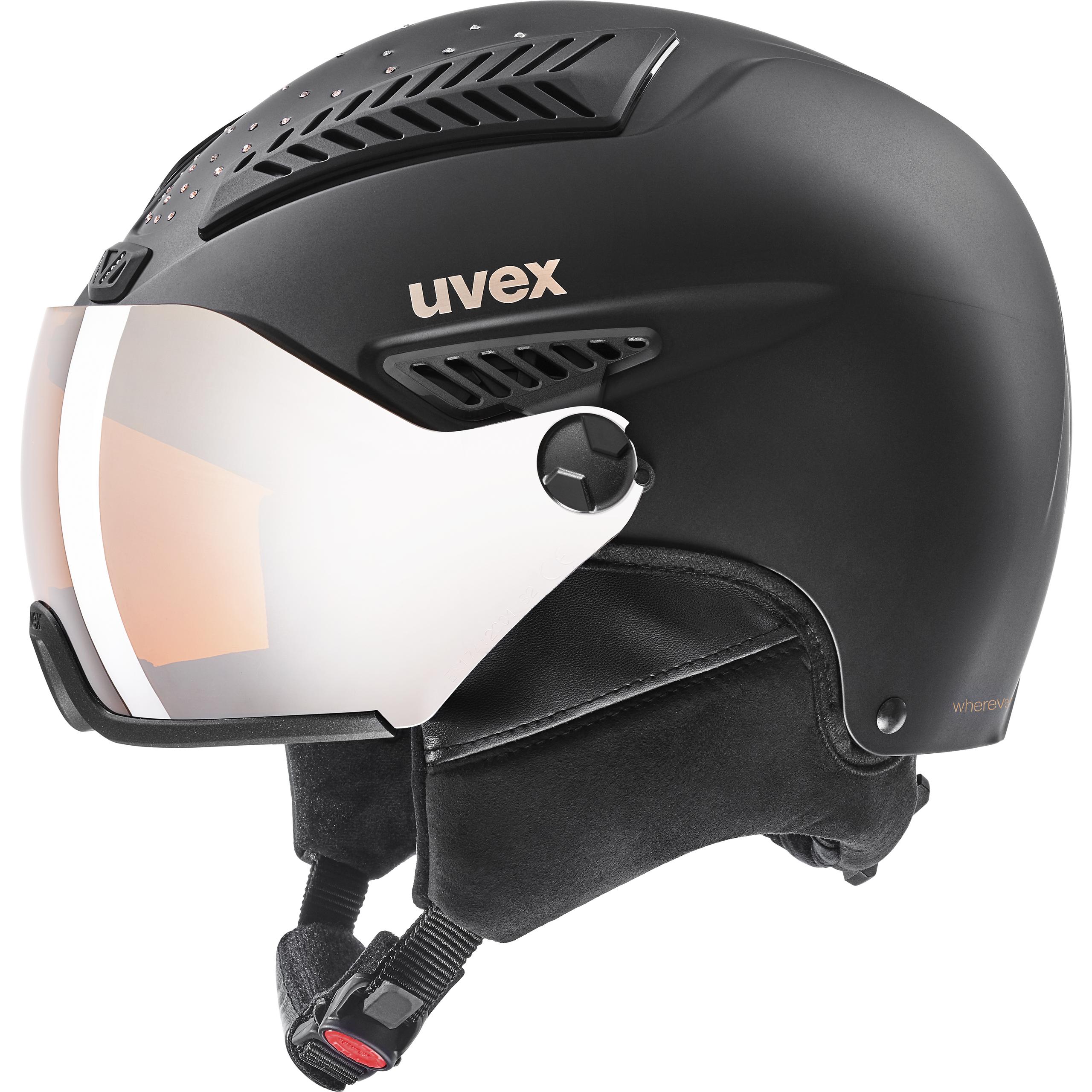 uvex hlmt 300 visor vario Visier white shiny Helm Skihelm Snowboardhelm Ski Helm 