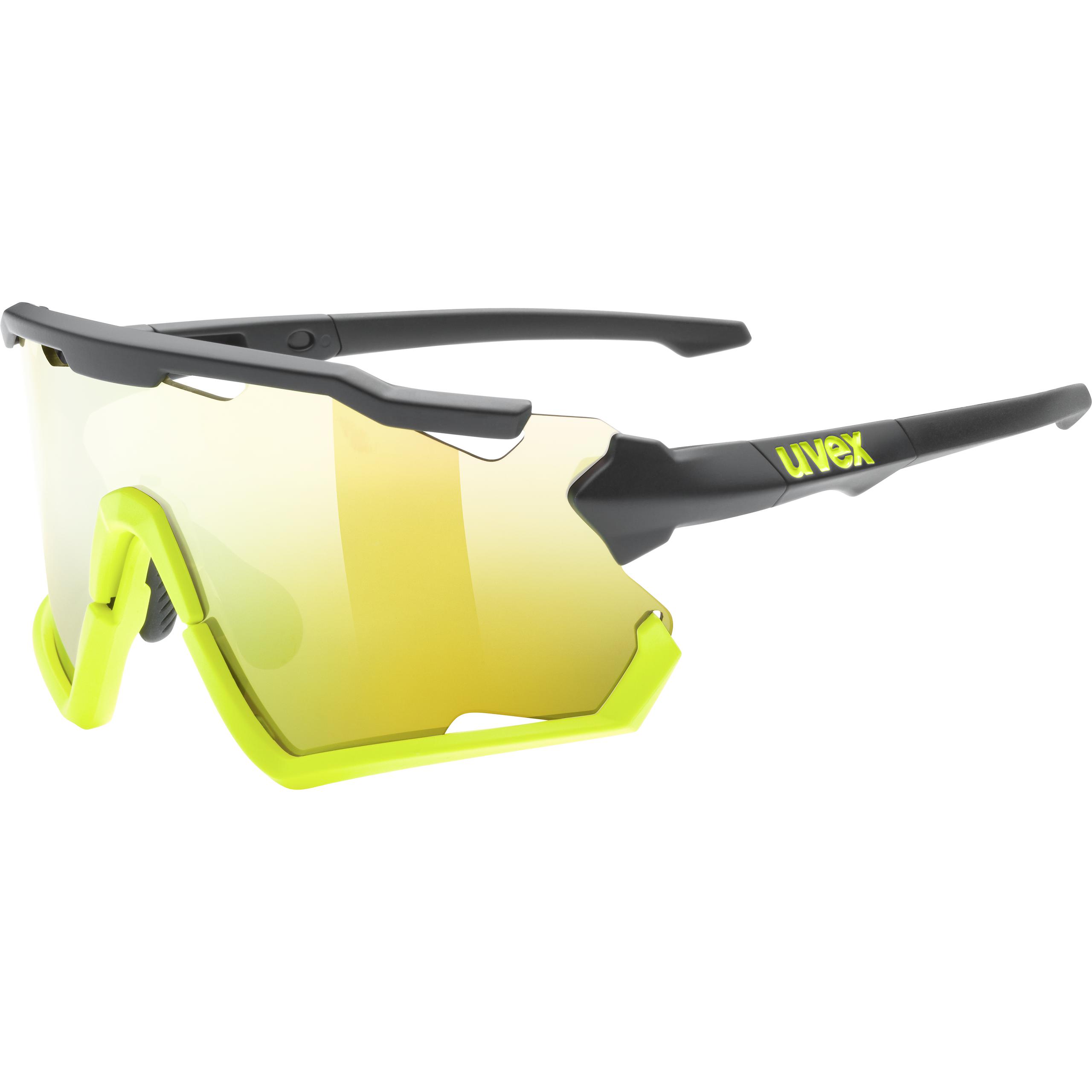 Uvex Sportstyle 306 Sports Ski Cycling Sunglasses Black 