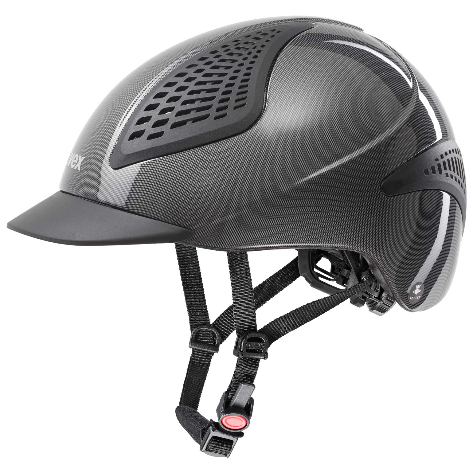 uvex exxential II tocsen blacksil Riding helmets uvex sports