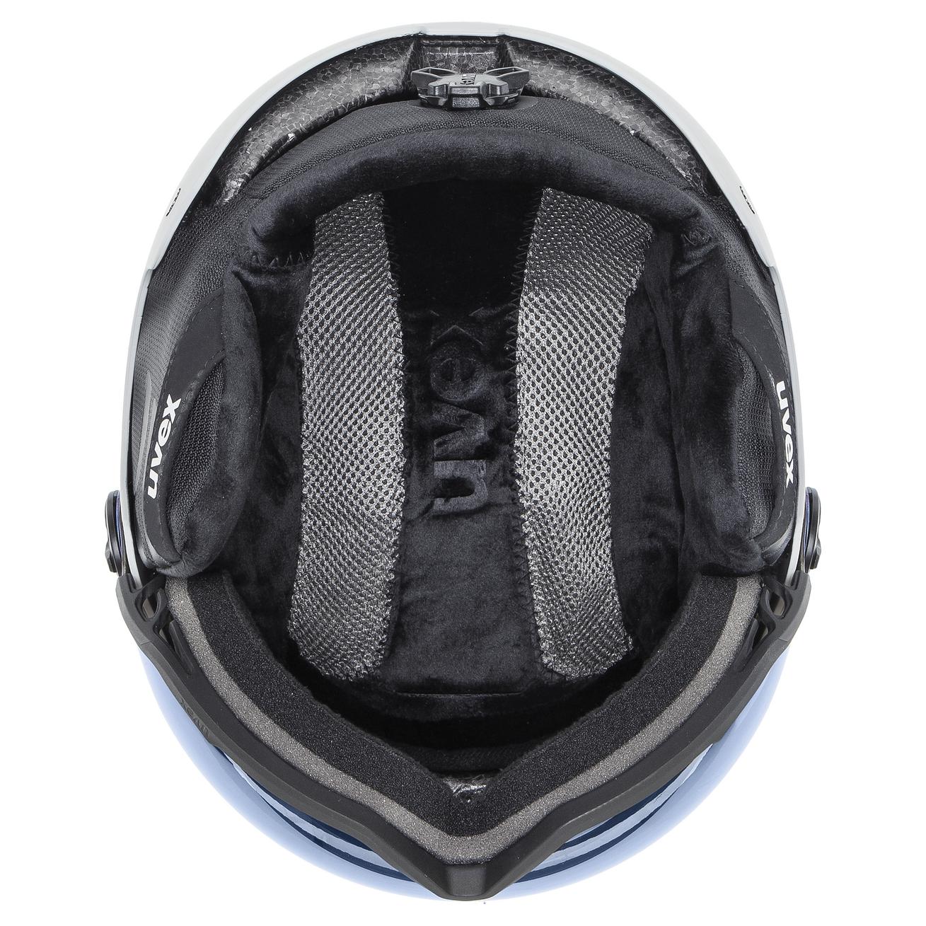 uvex wanted visor rhino matt mirror blue | Ski helmets