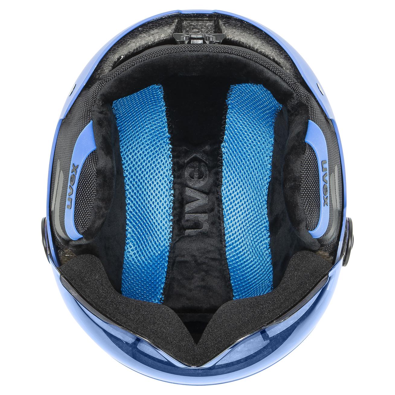uvex rocket jr visor blue mat | Ski helmets | uvex sports