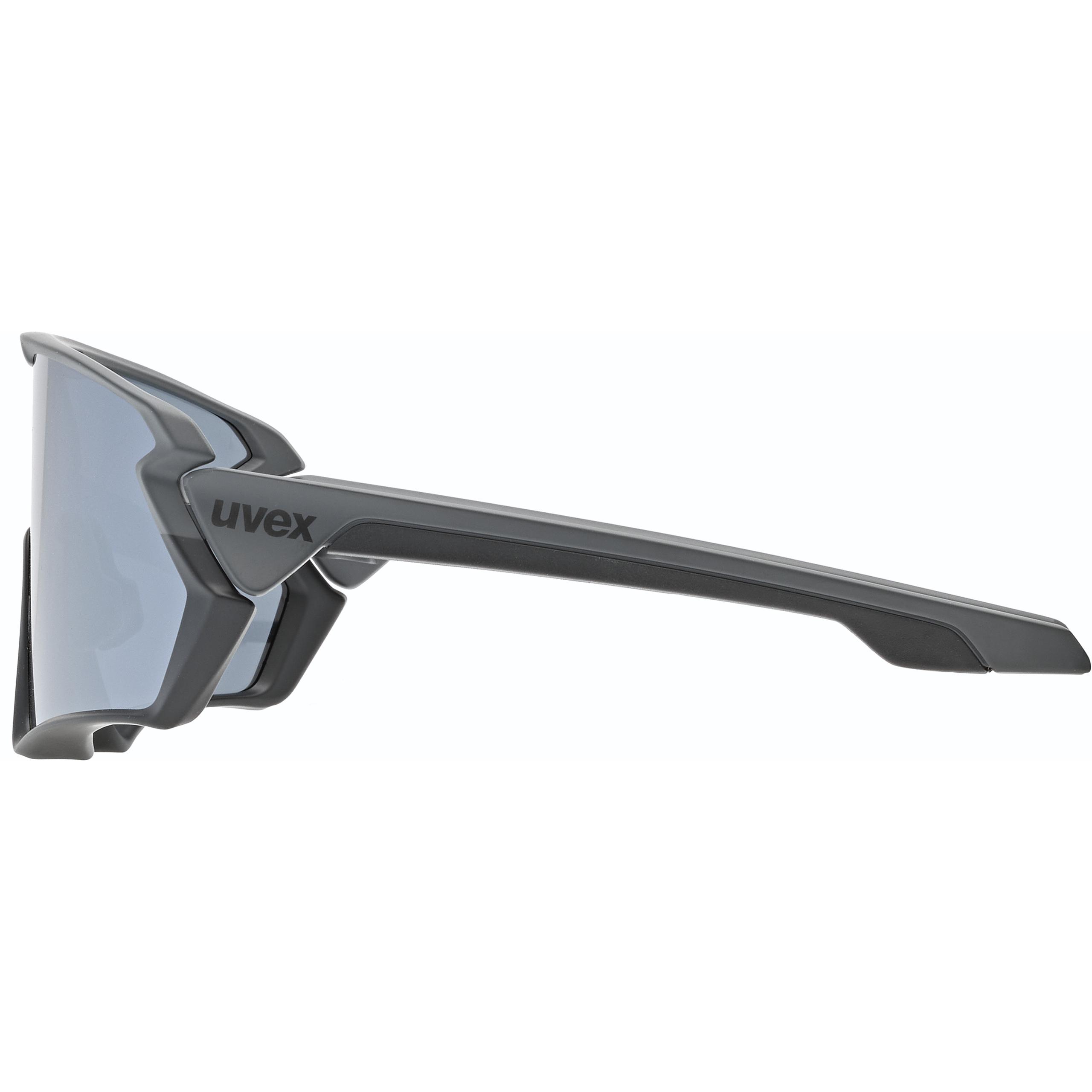 Uvex sportstyle 230 Fietsbril - black matt/litemirror silver
