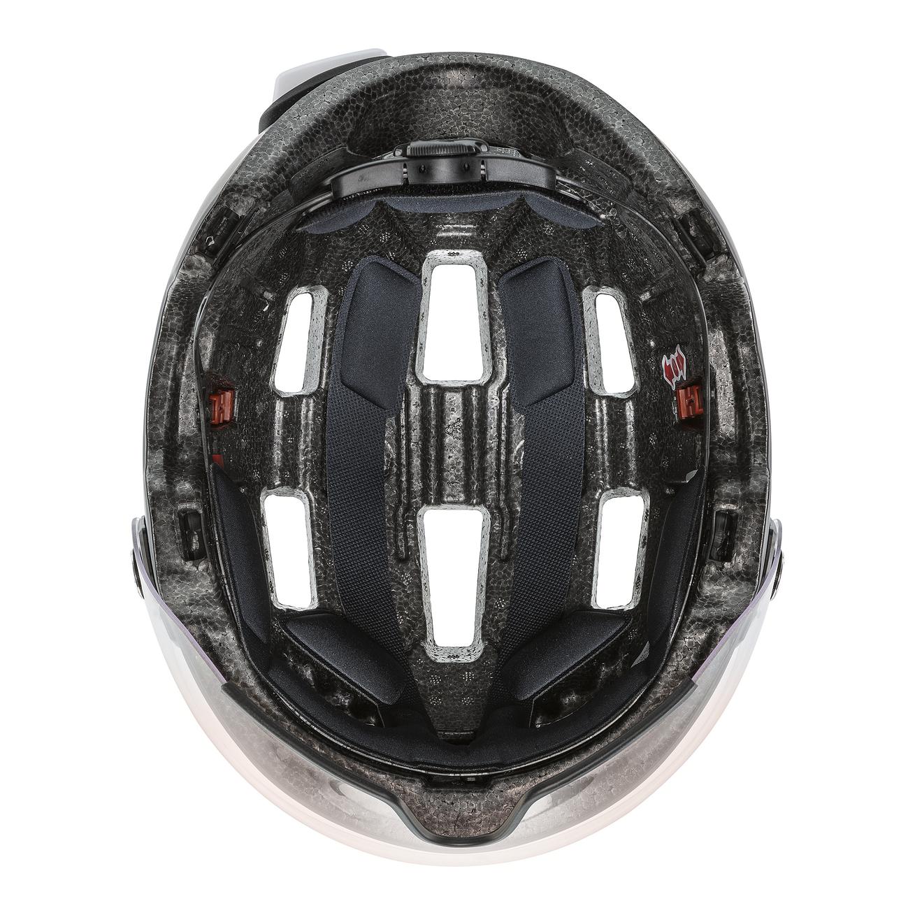 uvex rush visor dark silver matt ltm. silver | Bike helmets uvex rush visor dark silver matt ltm. silver | Bike helmets