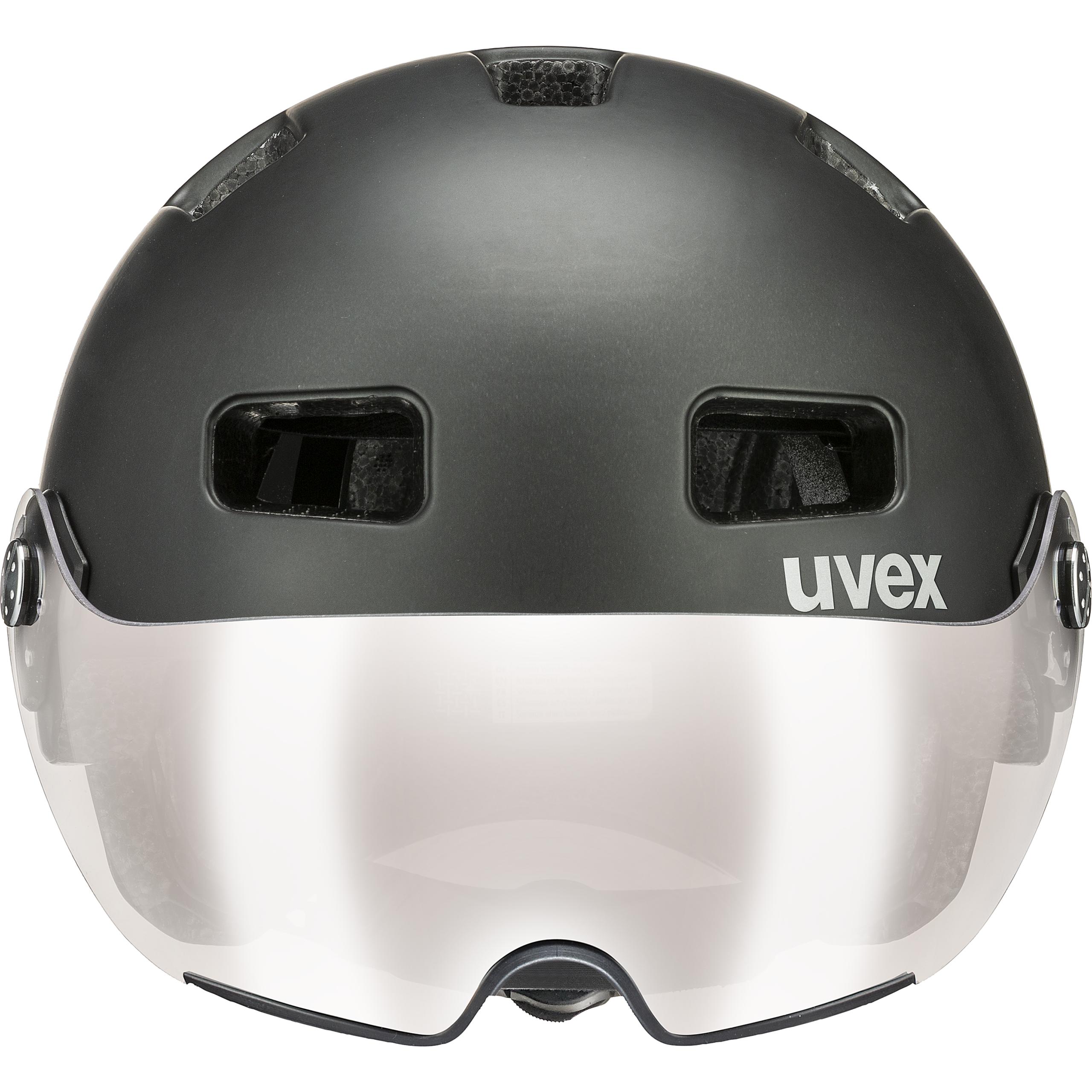 uvex rush visor dark silver mat Bike helmets uvex sports