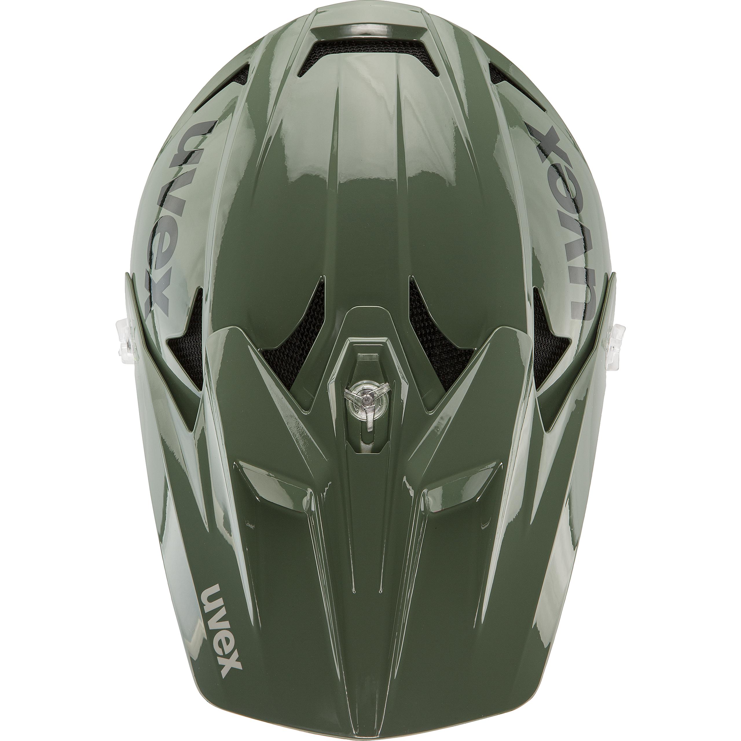 Casco Integrale MTB Uvex Hlmt 10 Bike: Robusto Per Downhill, Unisex, Moss Green Sand (58-60cm) - 2