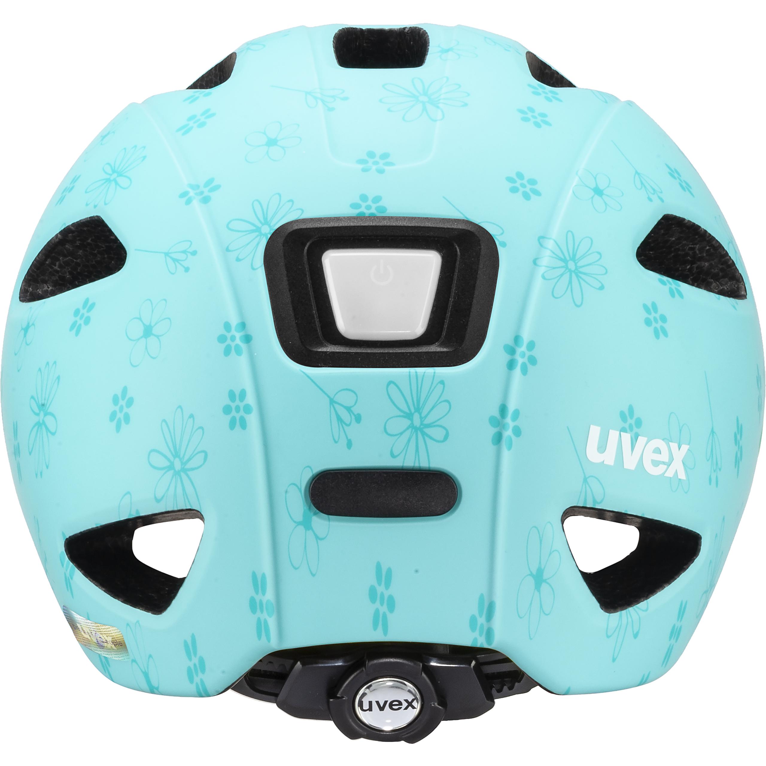 uvex oyo style flowers cyan matt Bike helmets uvex sports