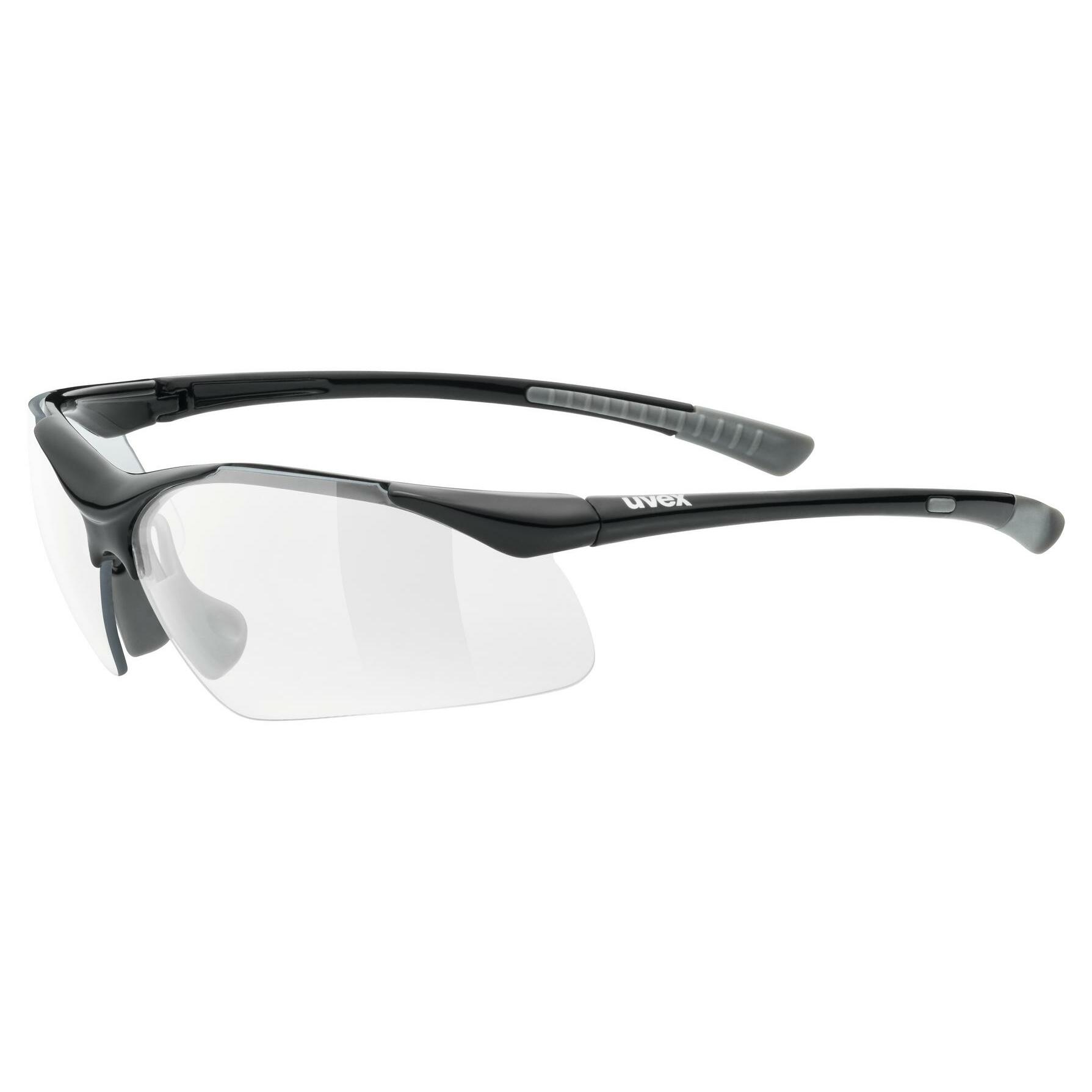 Uvex Sportstyle Unisexsportbrille Sonnenbrille Klar Clear Fahrradbrille Schwarz 