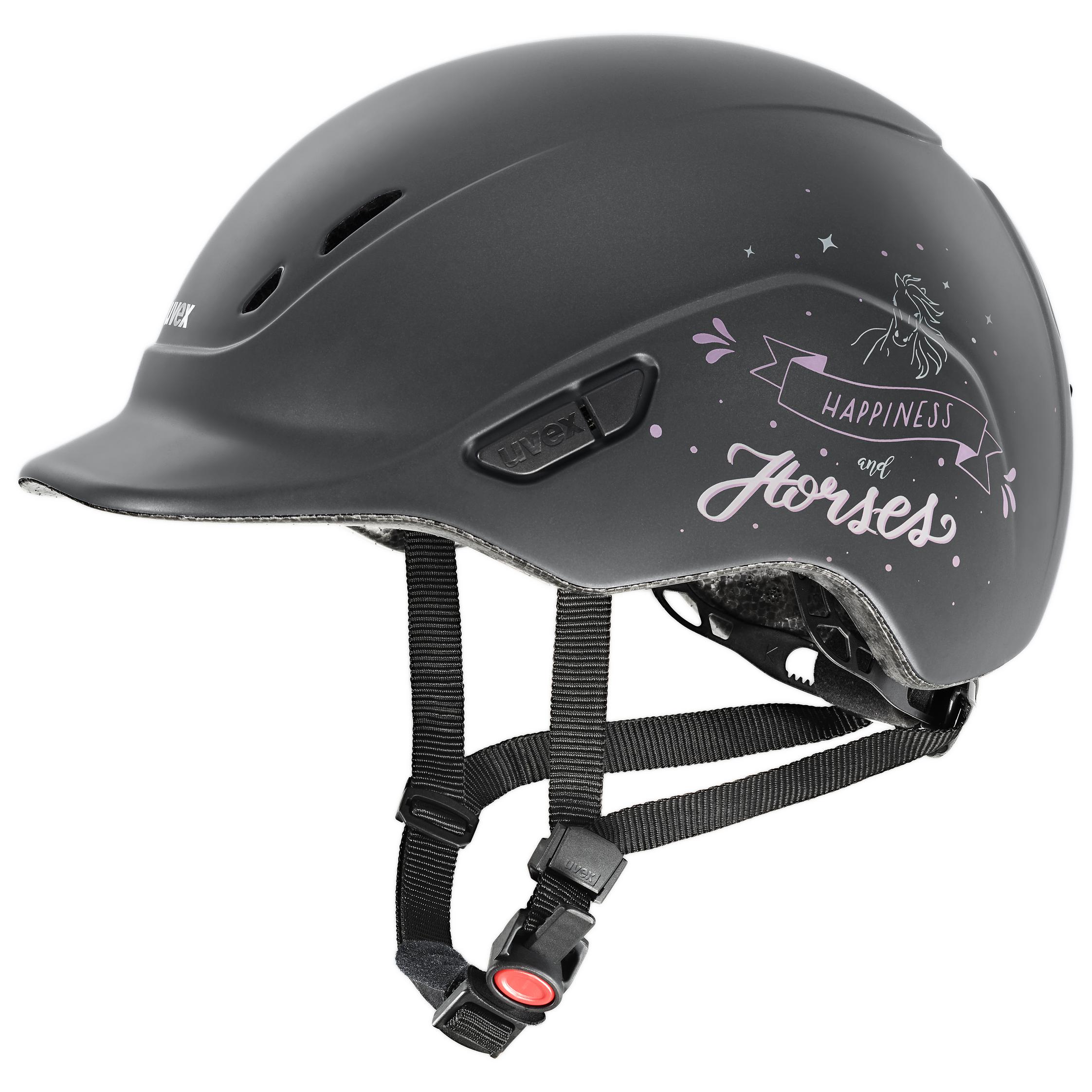 Casque Équitation Enfant UVEX ONYXX Shiny VG1 - Léger Et Ventilé Avec Système FAS