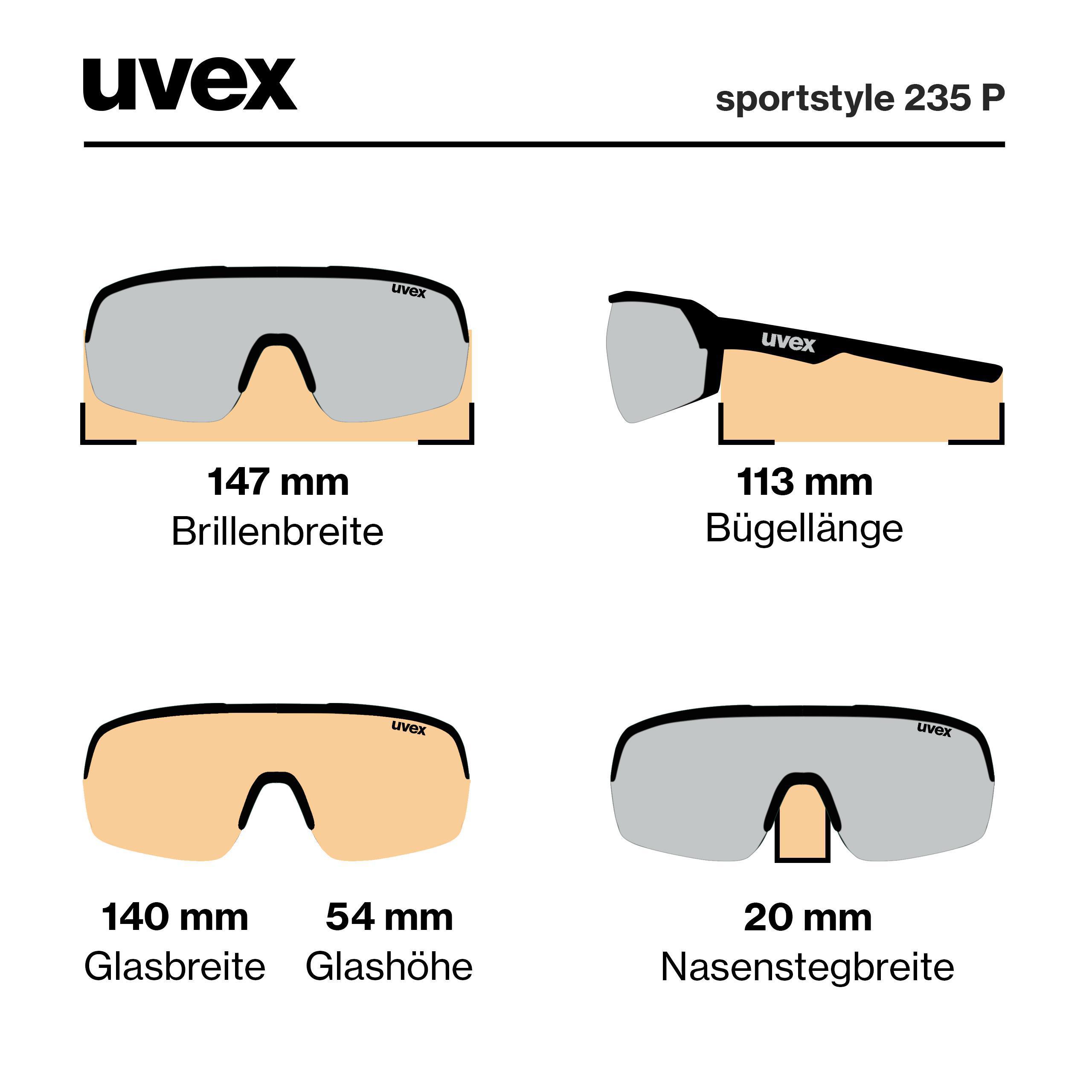uvex sportstyle 235 P black mat mirror blue | Eyewear | uvex uvex sportstyle 235 P black mat mirror blue | Eyewear | uvex