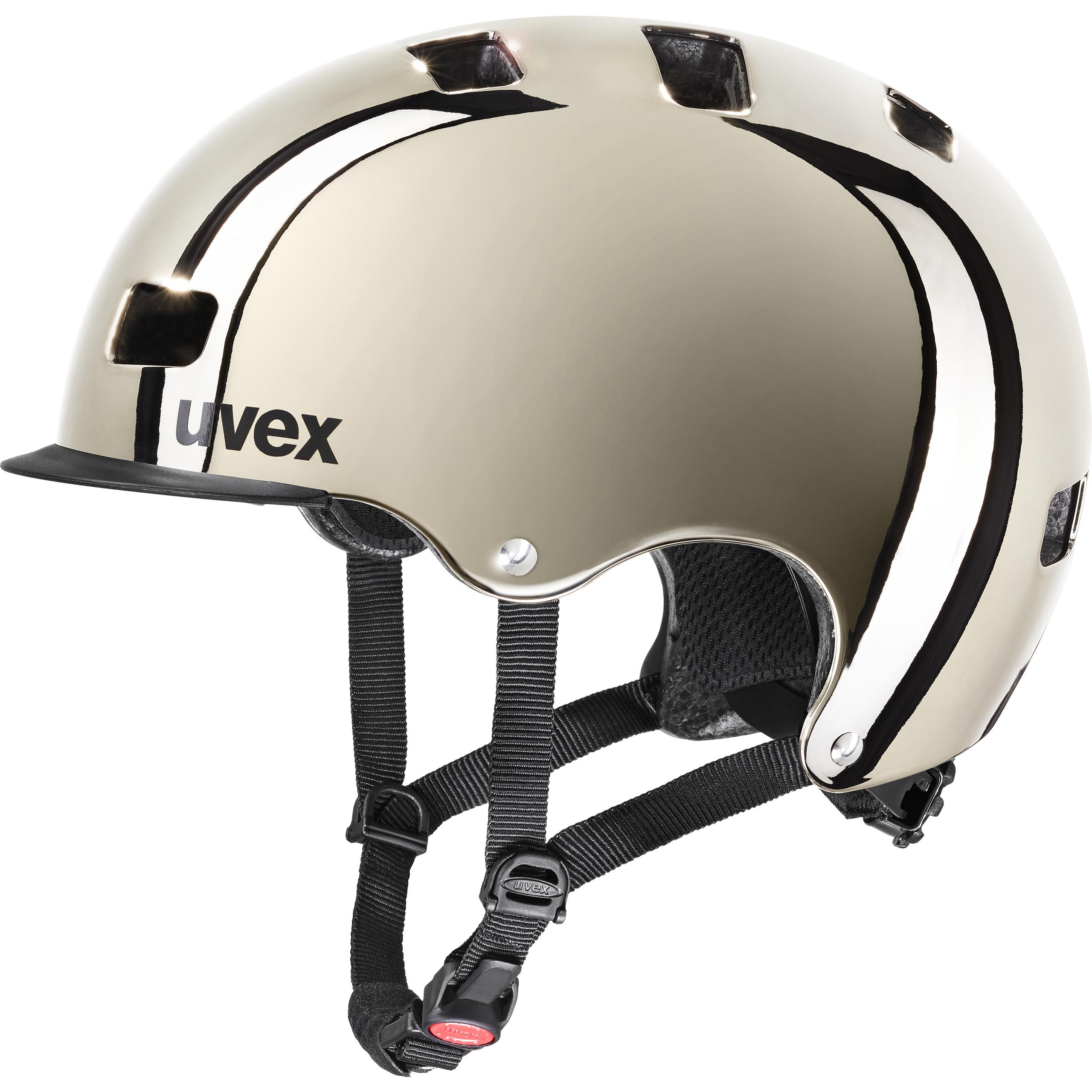 chrome bicycle helmet