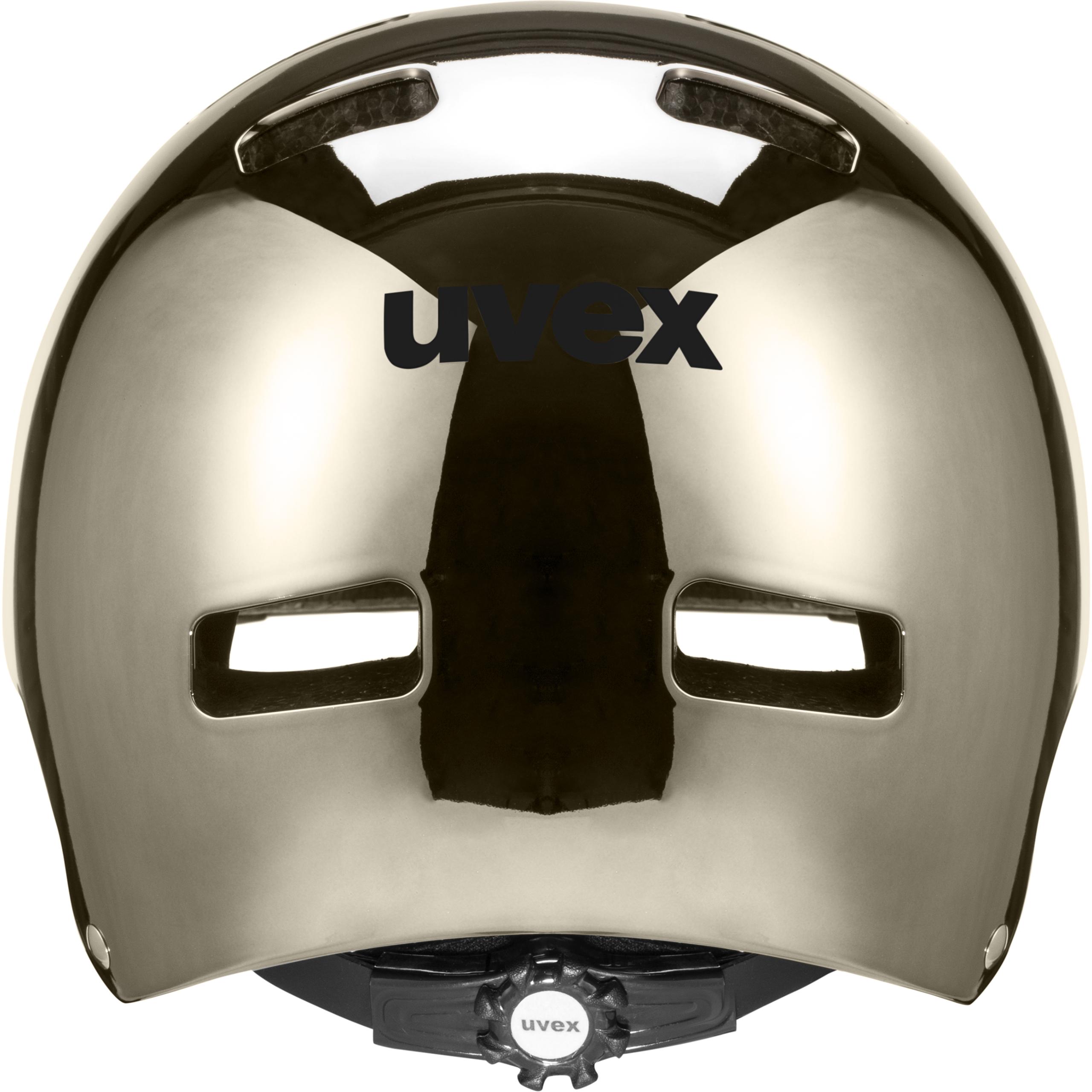 chrome bicycle helmet