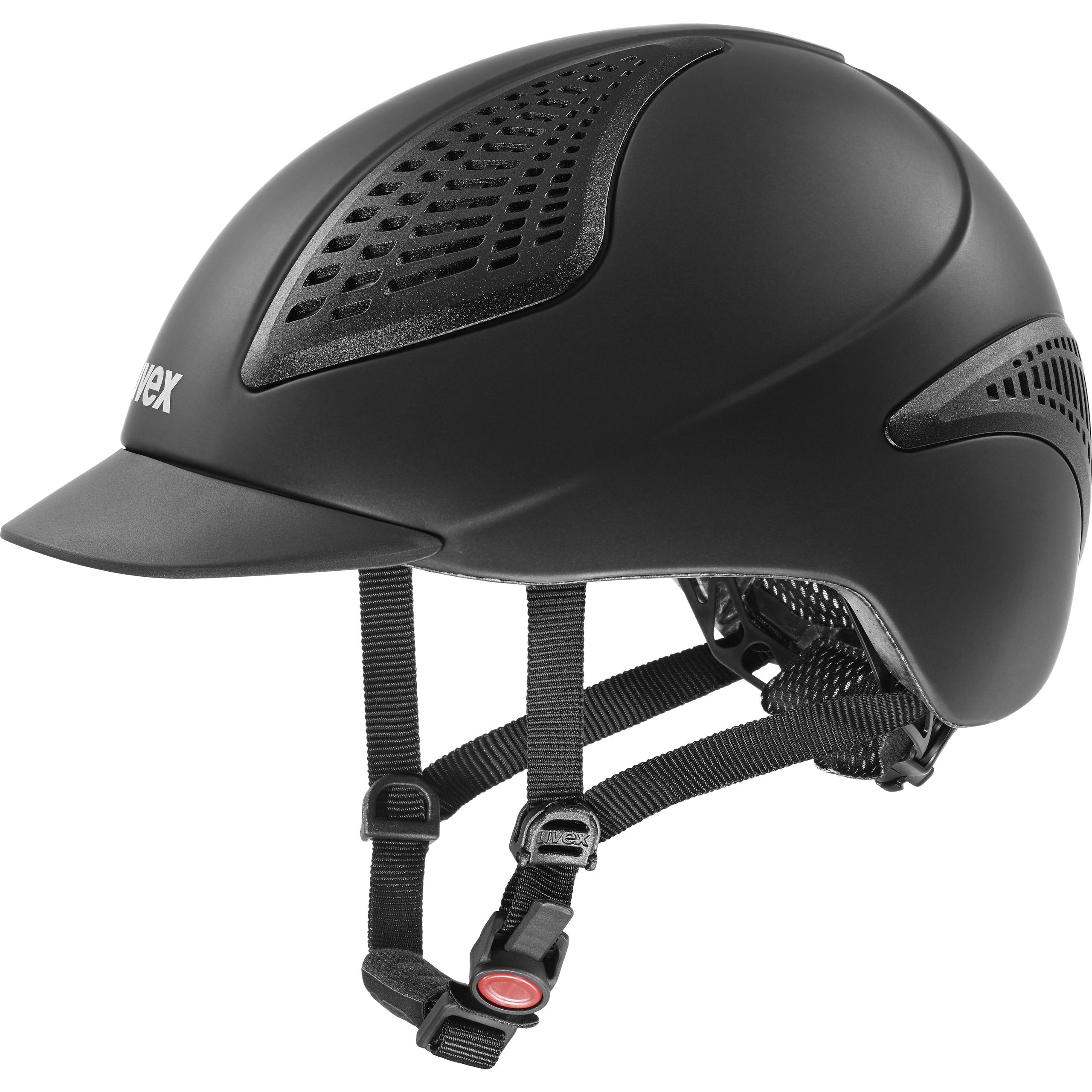 UVEX EXXENTIAL II BLACK MAT RIDING HELMET Lightweight and breathable 