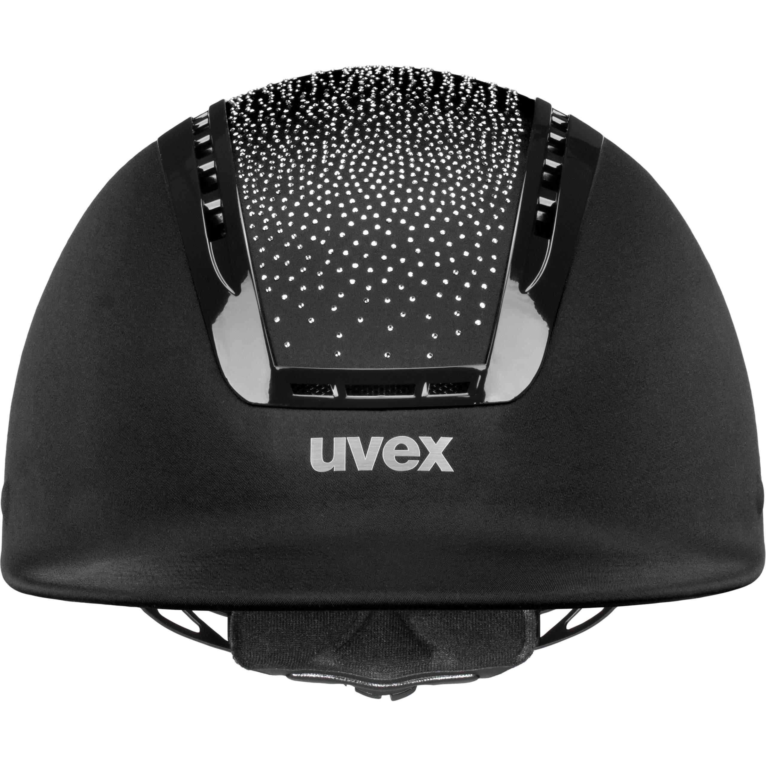 Uvex SUXXEED CHROME Riding Helmet Adjustable Hat Kite VG1 Black/Navy/Silver XS-L 