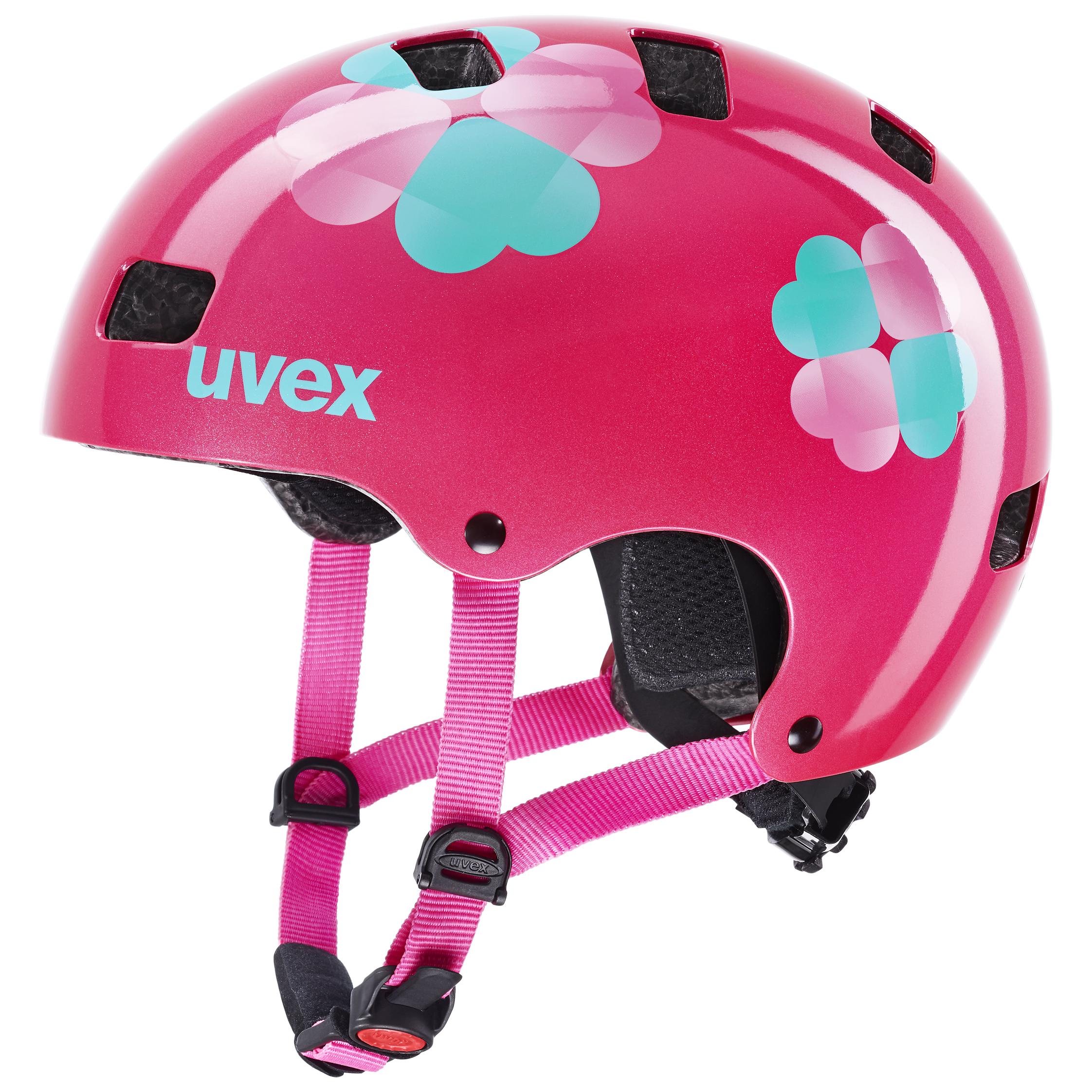 Uvex Kid 3 Butterfly Blue Bike Helmet Kids Helmet Scooter Inline Skate 